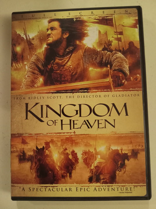 Kingdom Of Heaven, 2 Disks, DVD Movie, Orlando Bloom Fullscreen, Rated R, USED
