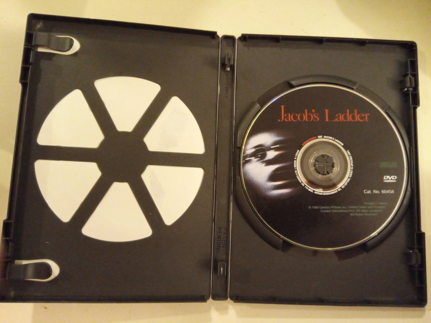 Jacob's Ladder, DVD Movie, Tim Robbins Widescreen, Rated R, USED