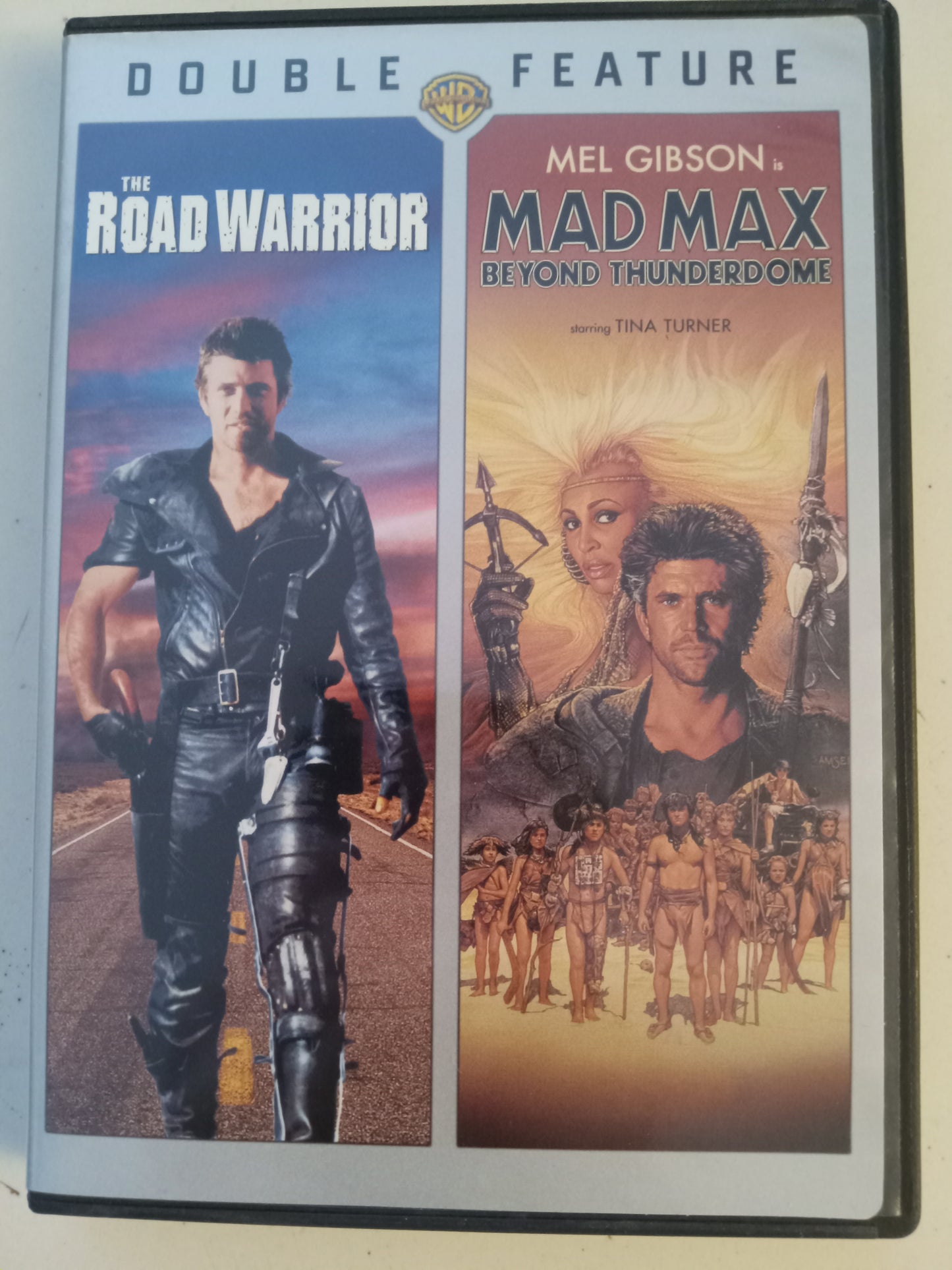 Mad Max in The Road Warrior And Beyond Thunderdome, 2 DVD Movies, Mel Gibson Fullscreen/Widescreen, Rated R/PG-13, USED