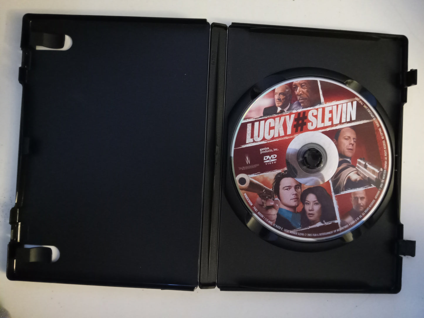 Lucky # Slevin, DVD Movie, Bruce Willis Widescreen, Rated R, USED