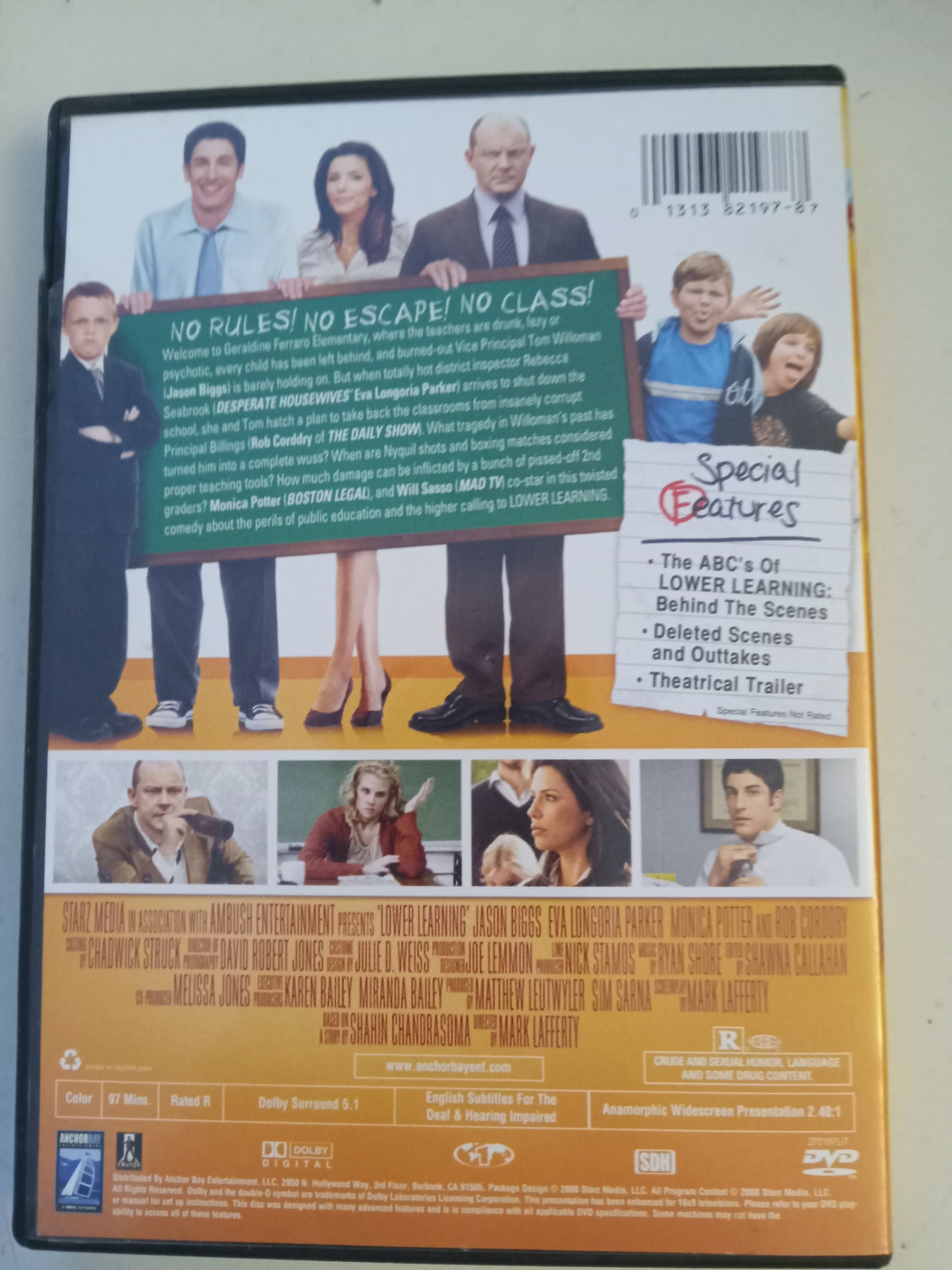 Lower Learning, DVD Movie, Jason Biggs Widescreen, Rated R, USED