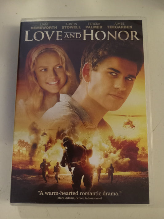 Love And Honor, DVD Movie, Liam Hemsworth Widescreen, Rated R, USED