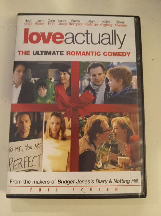 Love Actually, DVD Movie, Hugh Grant Fullscreen, Rated R, USED