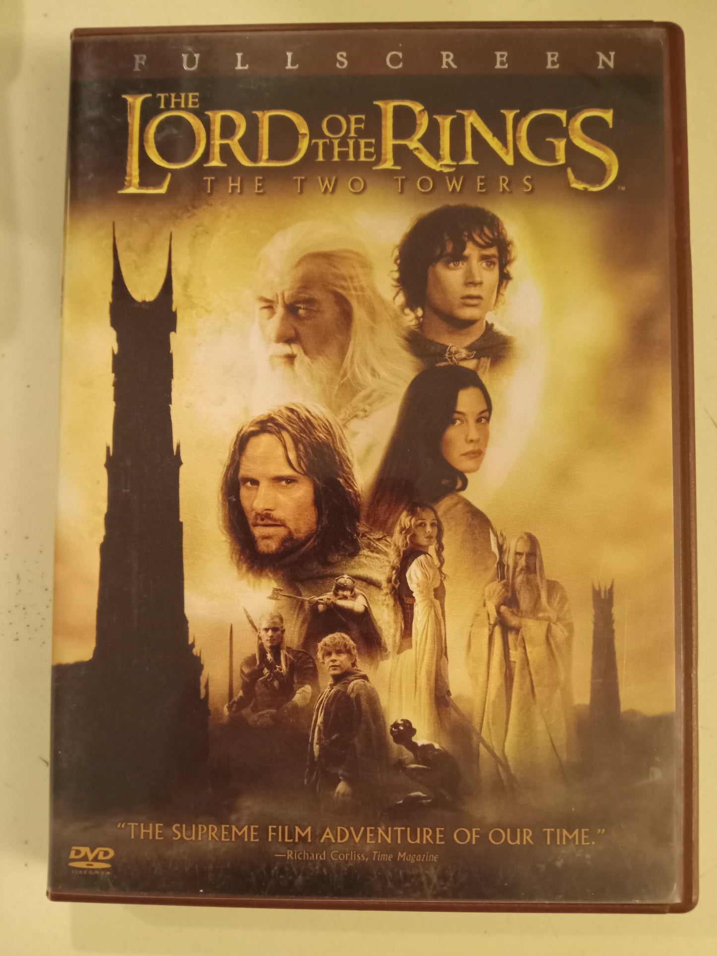 The Lord Of The Rings The Two Towers, DVD Movie, 2 Disc Ed. Fullscreen, Rated PG-13, USED