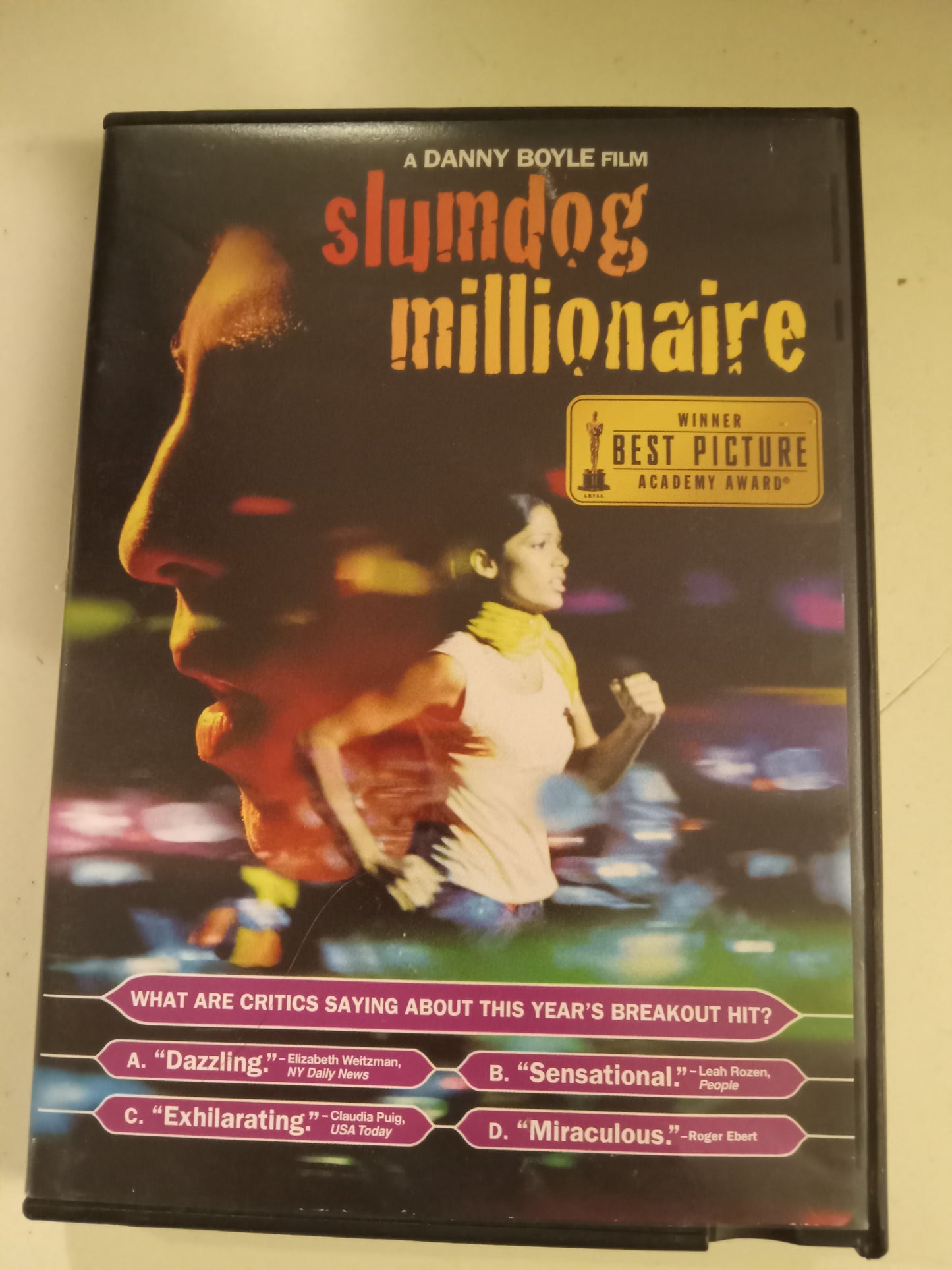 Slumdog Millionaire, DVD Movie, Dev Patel Widescreen, Rated R, NEW/USED