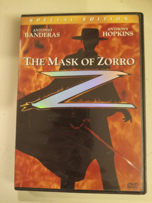 The Mask Of Zorro, DVD Movie, Antonio Banderas Widescreen, Special Ed. Rated PG-13, USED