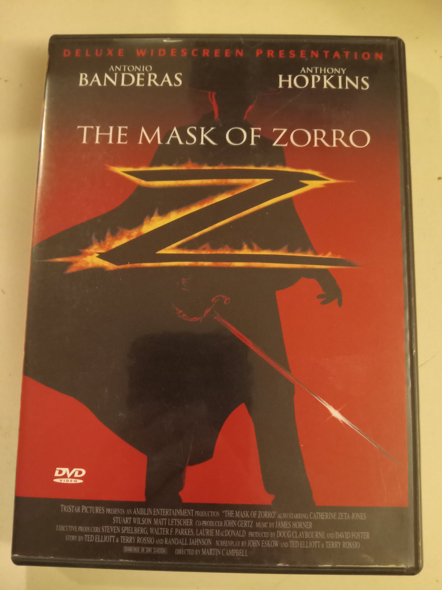 The Mask Of Zorro, DVD Movie, Antonio Banderas Widescreen, Special Ed. Rated PG-13, USED