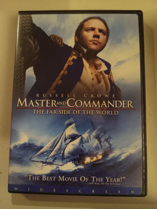 Master And Commander, The Far Side Of The World, DVD Movie, Russell Crowe Fullscreen, Widescreen, Rated PG-13, USED