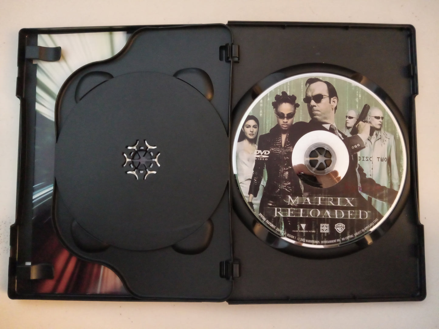 Matrix Reloaded, 2 Disc DVD Movie, Keanu Reeves Fullscreen/Widescreen, Rated R, USED