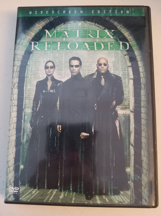 Matrix Reloaded, 2 Disc DVD Movie, Keanu Reeves Fullscreen/Widescreen, Rated R, USED