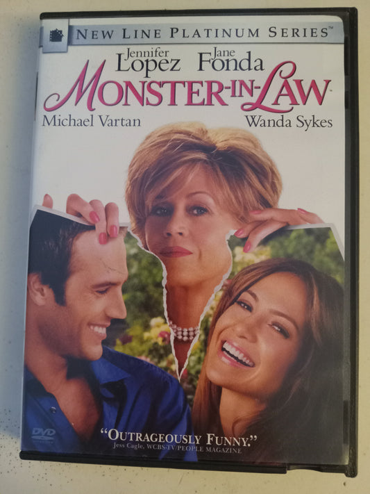 Monster In Law, DVD Movie, Jennifer Lopez Widescreen/Fullscreen, Rated PG-13, USED