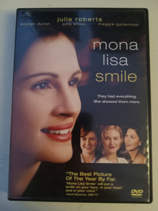 Mona Lisa Smile, DVD Movie, Julia Roberts Widescreen, Rated PG-13, USED