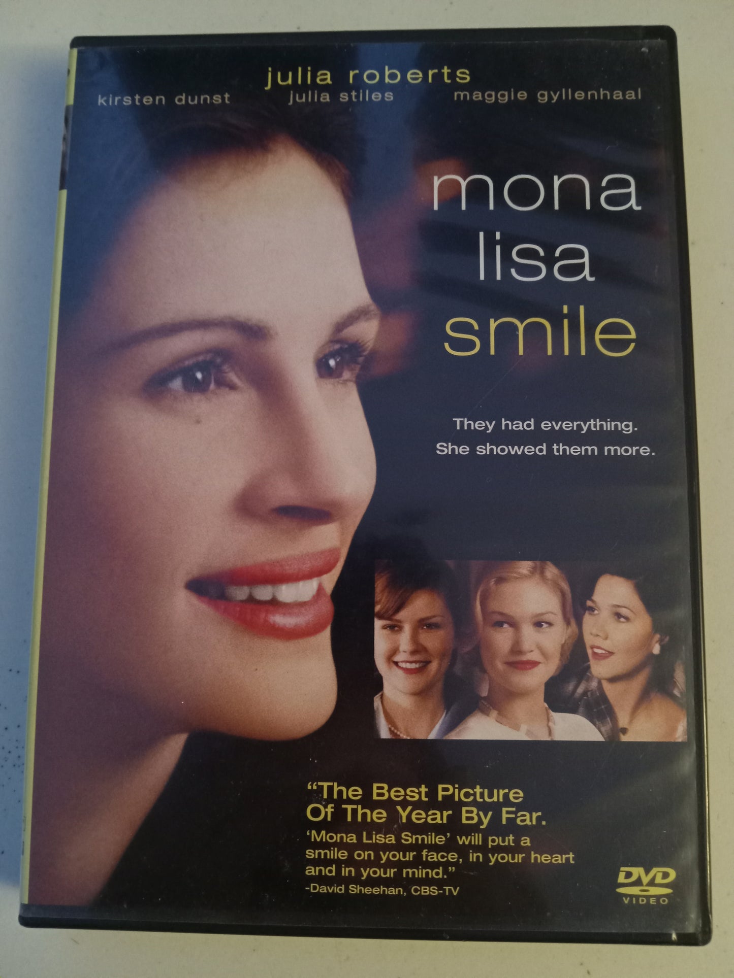 Mona Lisa Smile, DVD Movie, Julia Roberts Widescreen, Rated PG-13, USED