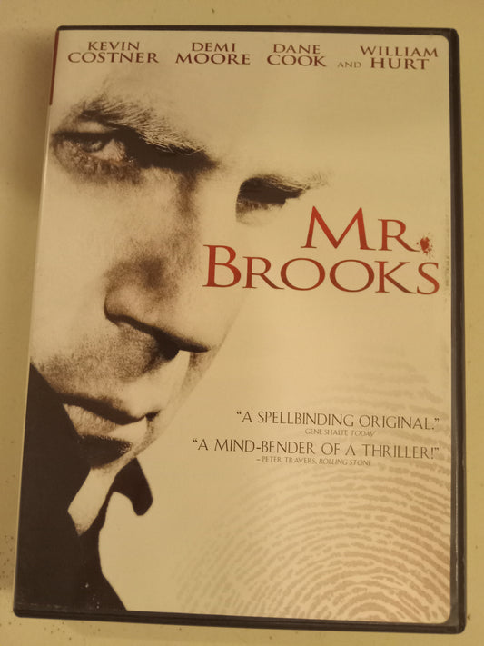 Mr. Brooks, DVD Movie, Kevin Costner Widescreen, Rated R, USED