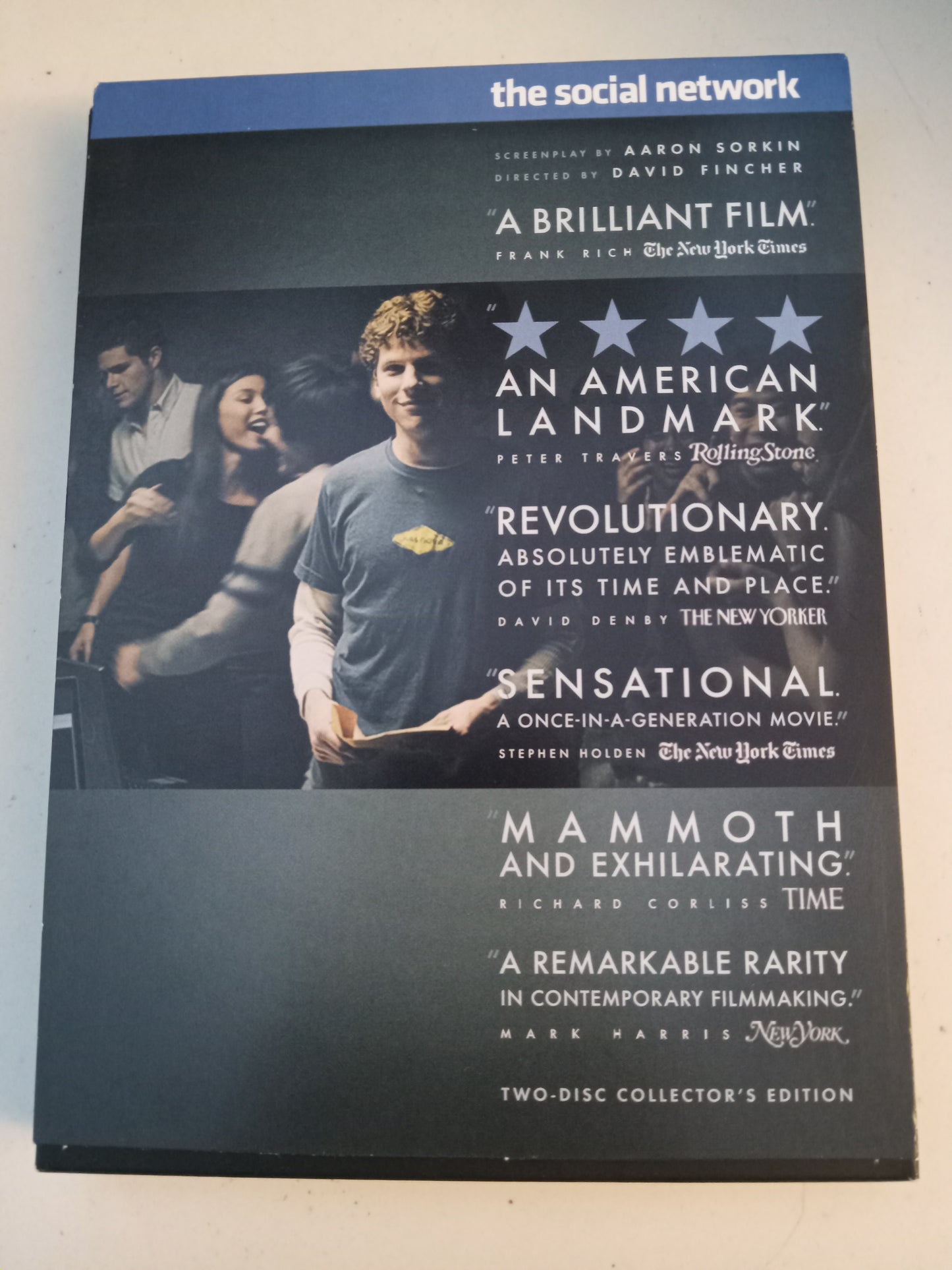 The Social Network, 2 Disc Collector's Ed. DVD Movie, Jesse Eisenberg Widescreen, Rated PG-13, USED