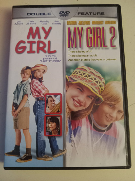 My Girl 1 & 2, Double Feature, 2 DVD Movies, Anna Chlumsky Fullscreen/Widescreen, Rated PG-13, USED