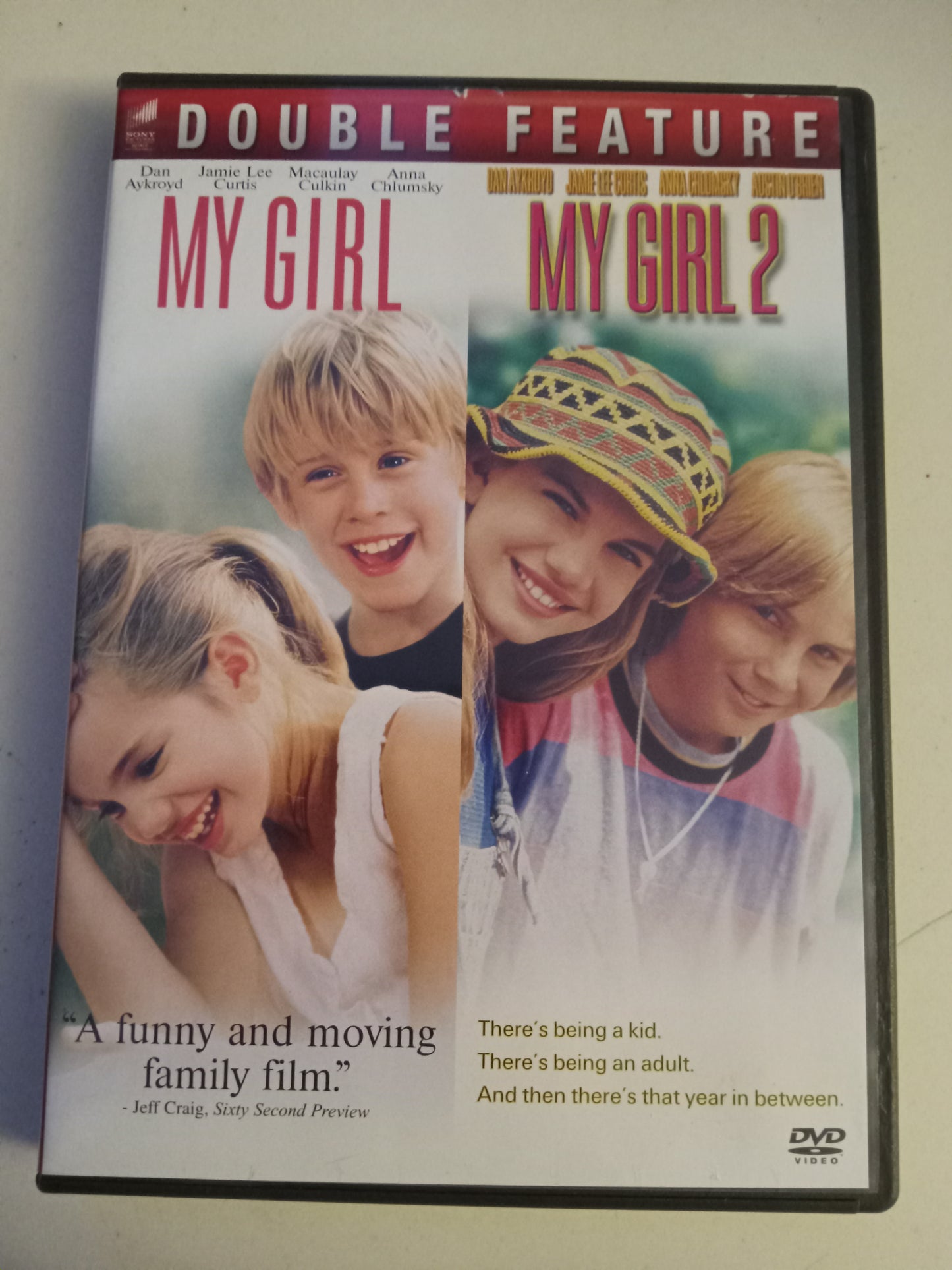My Girl 1 & 2, Double Feature, 2 DVD Movies, Anna Chlumsky Fullscreen/Widescreen, Rated PG-13, USED