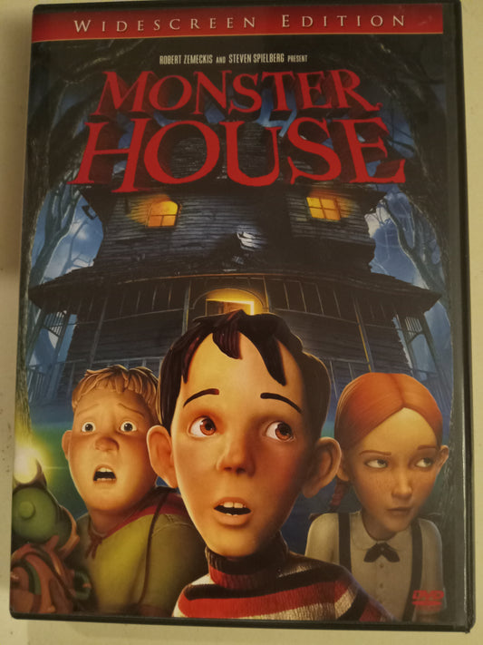 Monster House, Steven Spielberg Animation DVD Movie, Steve Buscemi Widescreen, Rated PG, USED