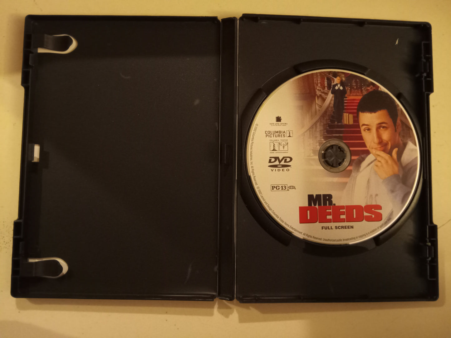 Mr. Deeds, DVD Movie, Adam Sandler Fullscreen, Rated PG-13, USED