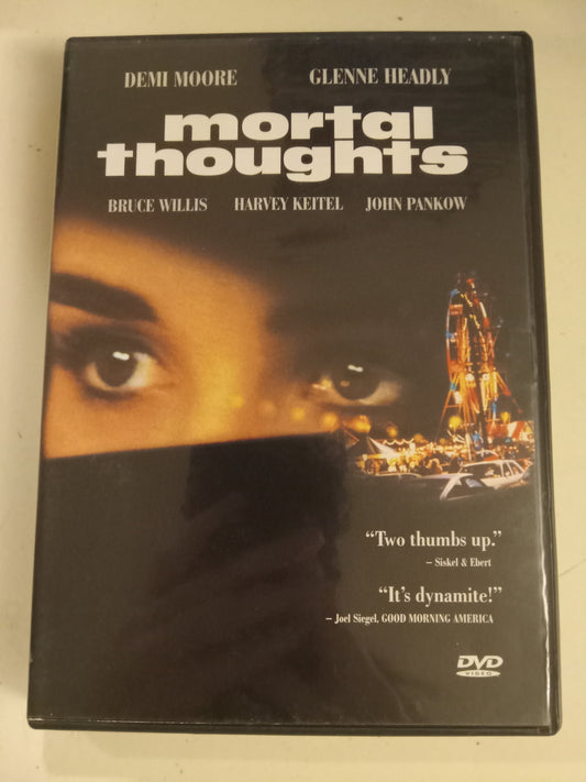 Mortal Thoughts, DVD Movie, Demi Moore Fullscreen, Rated R, USED
