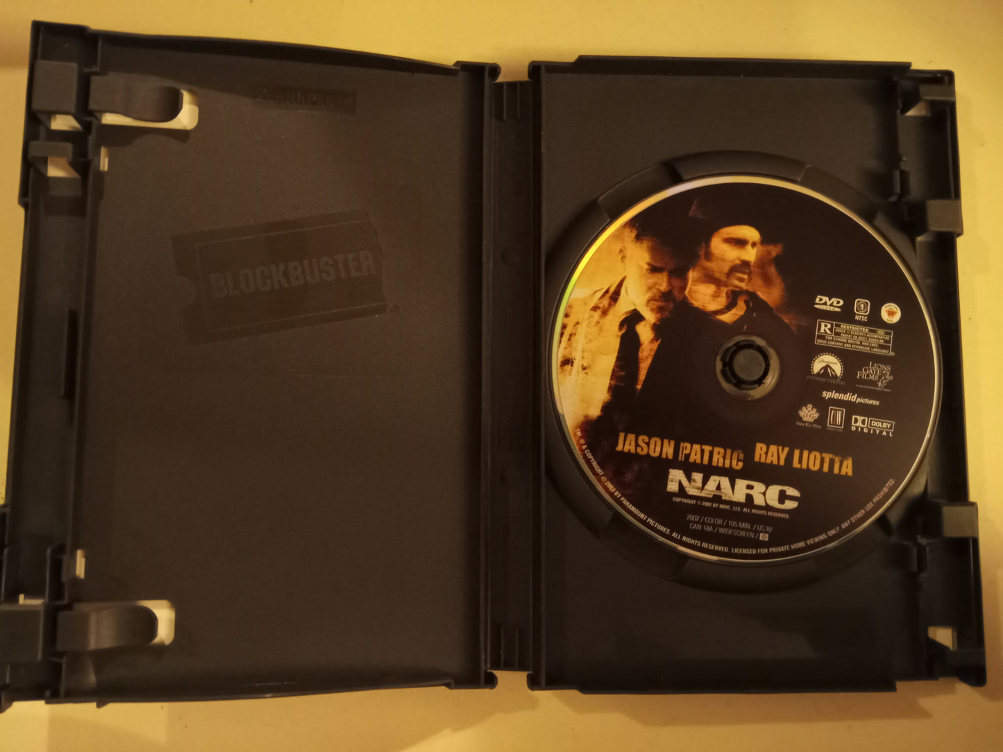 Narc, DVD Movie, Ray Liotta Widescreen, Rated R, USED
