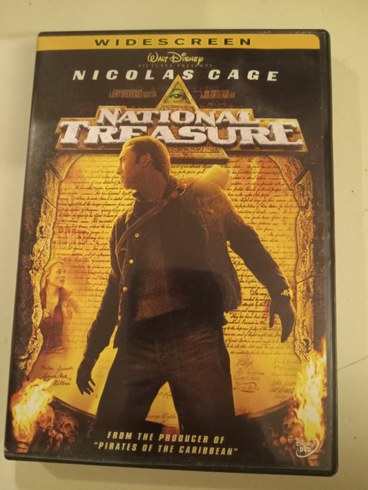National Treasure, DVD Movie, Nicolas Cage Widescreen, Rated PG, USED