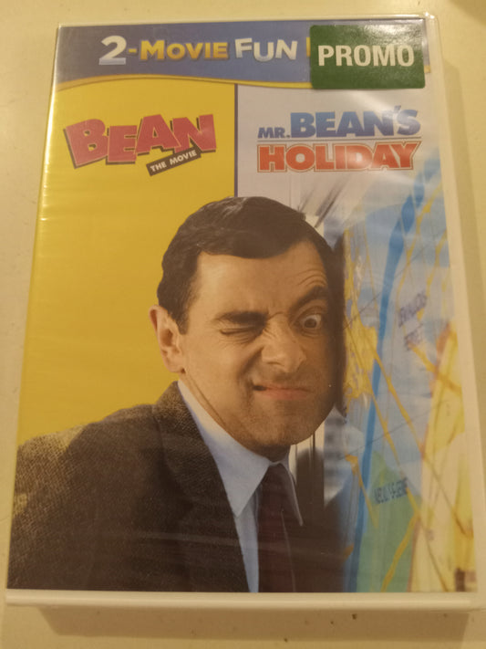 Mr. Bean The Movie & Bean's Holiday, 2 DVD Movies, Rowan Atkinson Widescreen, Rated PG-13, NEW