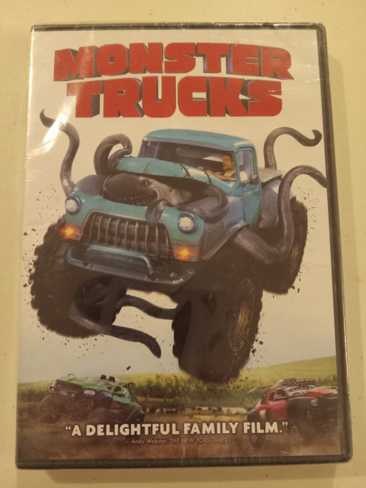 Monster Trucks, DVD Movie, Nickelodeon Widescreen, Rated PG, NEW