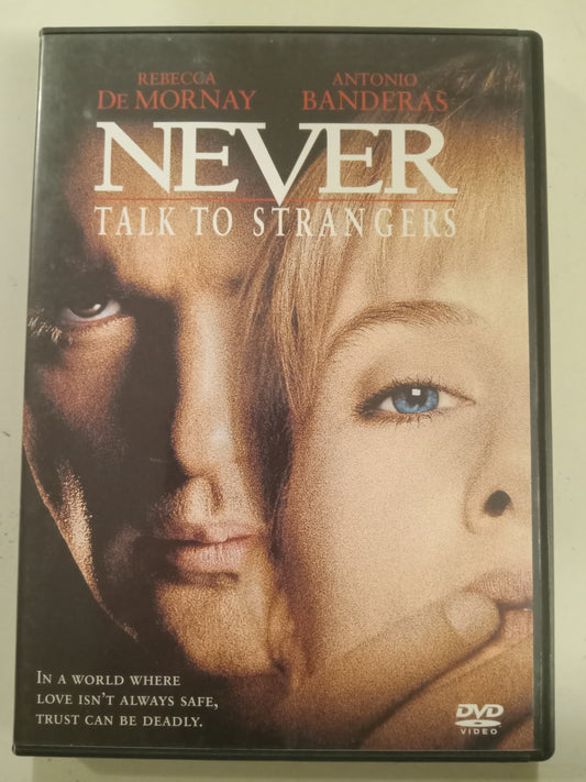 Never Talk To Strangers, DVD Movie, Antonio Banderas Widescreen, Rated R, USED