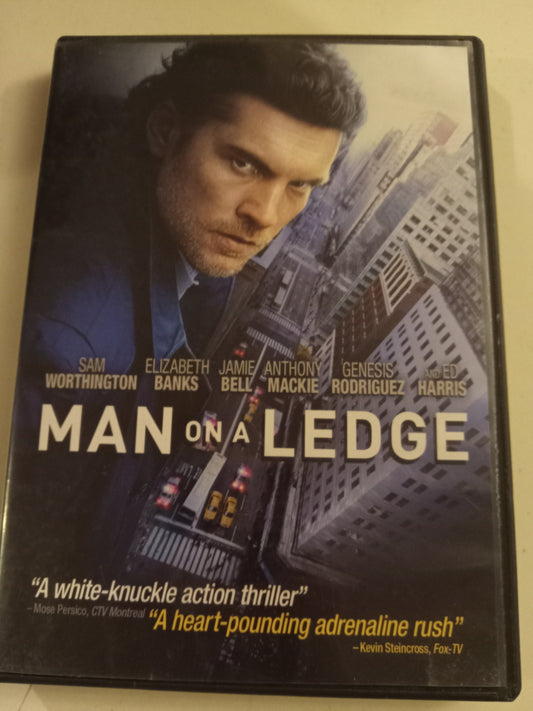 Man On A Ledge, DVD Movie, Sam Worthington Widescreen, Rated PG-13, NEW/USED