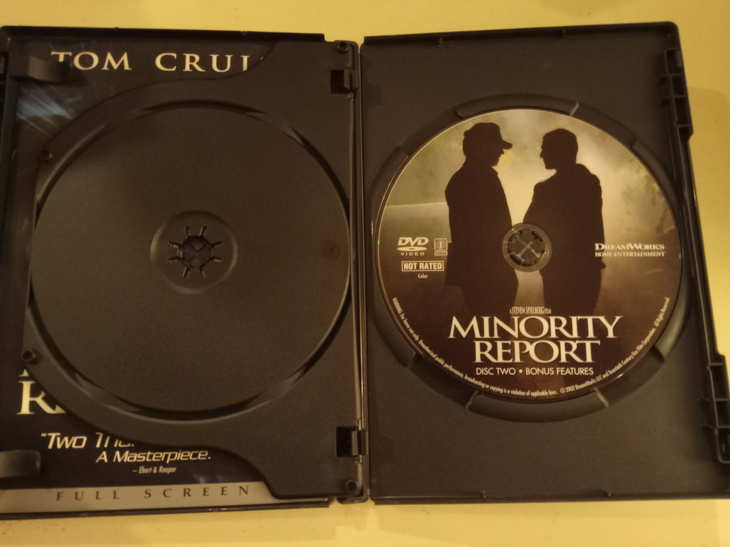 Minority Report, DVD Movie, Tom Cruise Fullscreen, Rated PG-13, USED