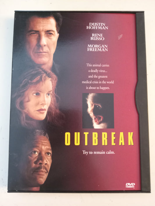 Outbreak, DVD Movie, Dustin Hoffman Widescreen, Rated R, USED
