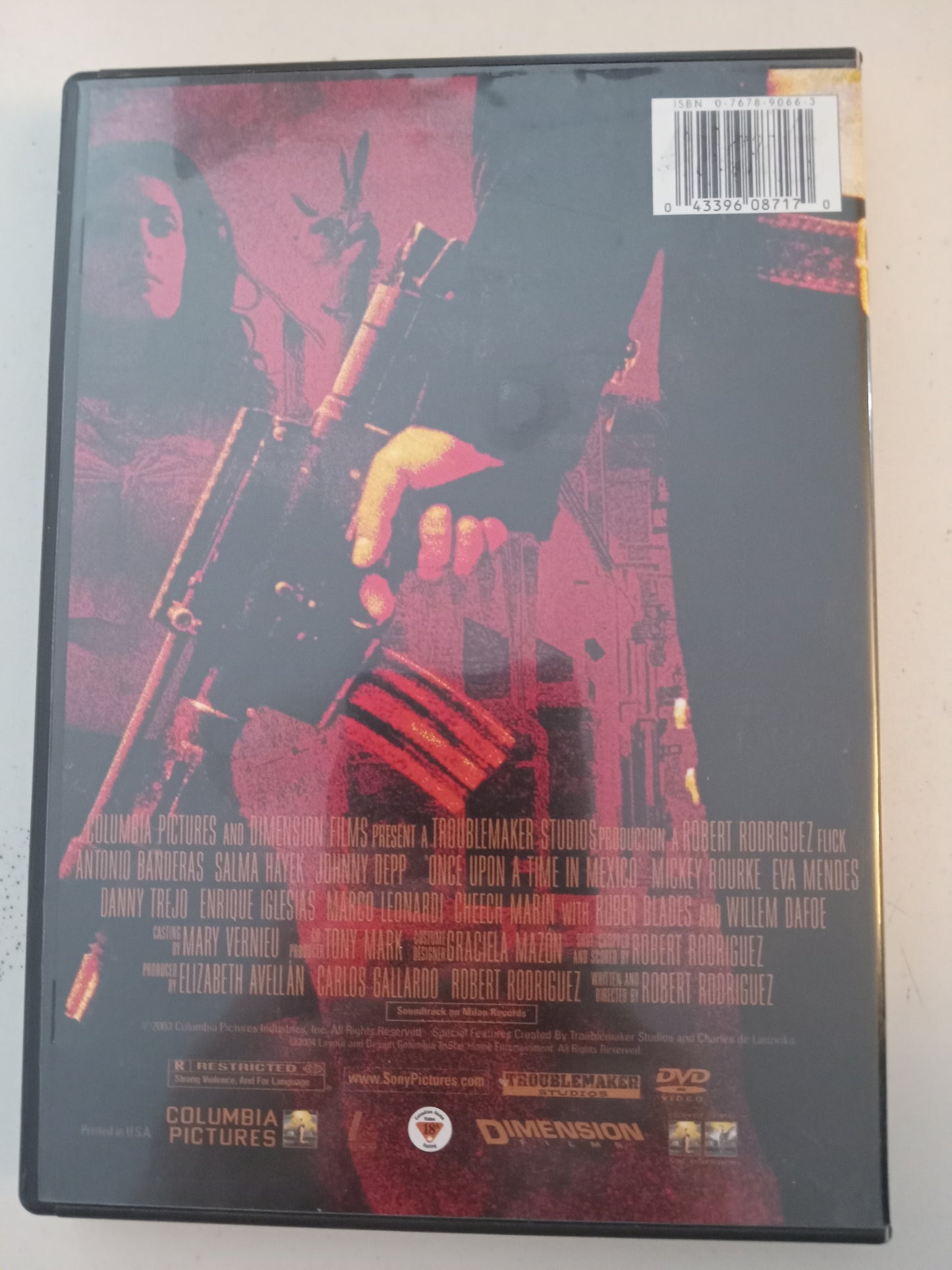 Once Upon A Time In Mexico, DVD Movie, Antonio Banderas Widescreen, Rated R, USED