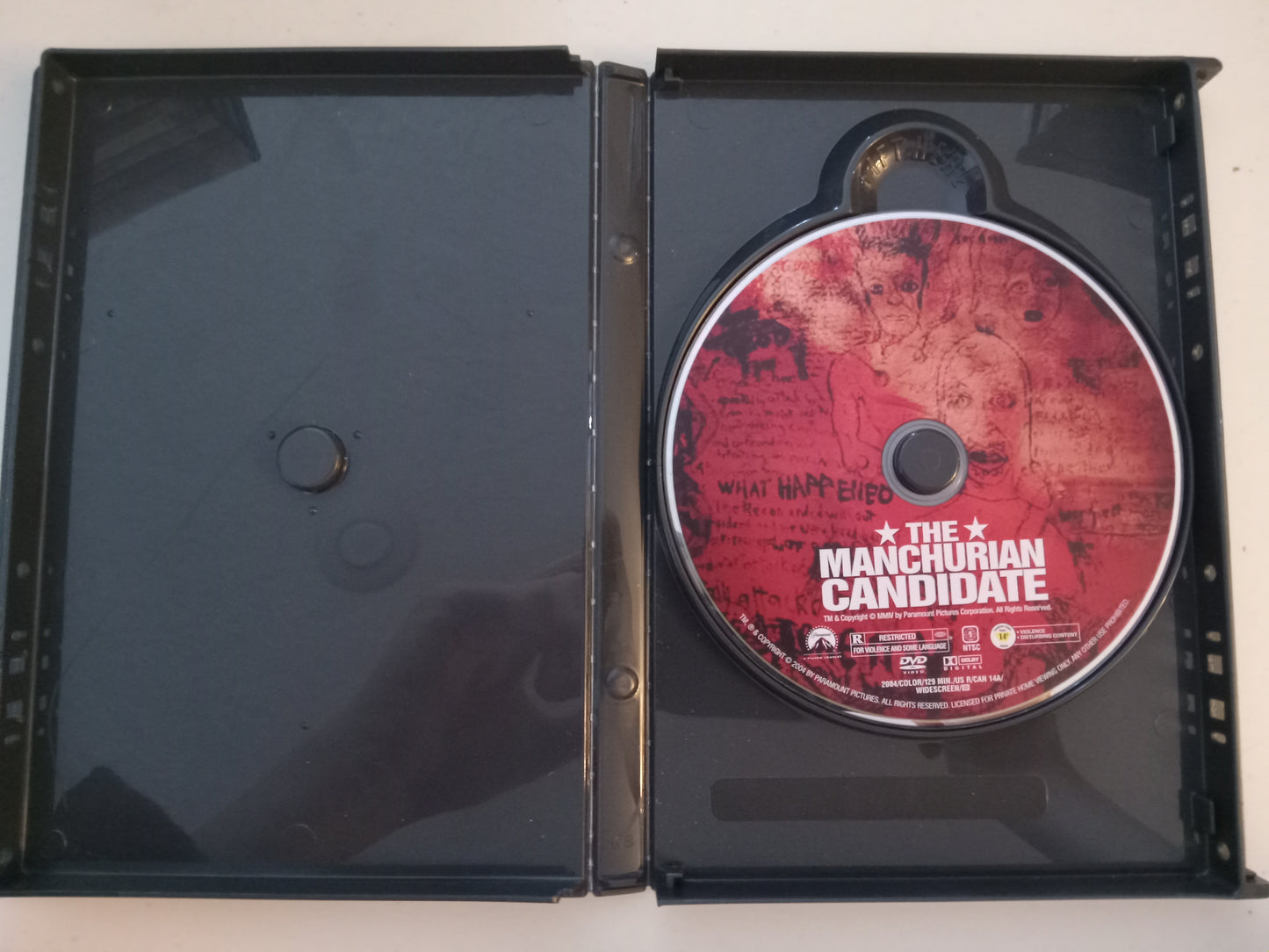 The Manchurian Candidate, DVD Movie, Denzel Washington Widescreen, Rated R, USED