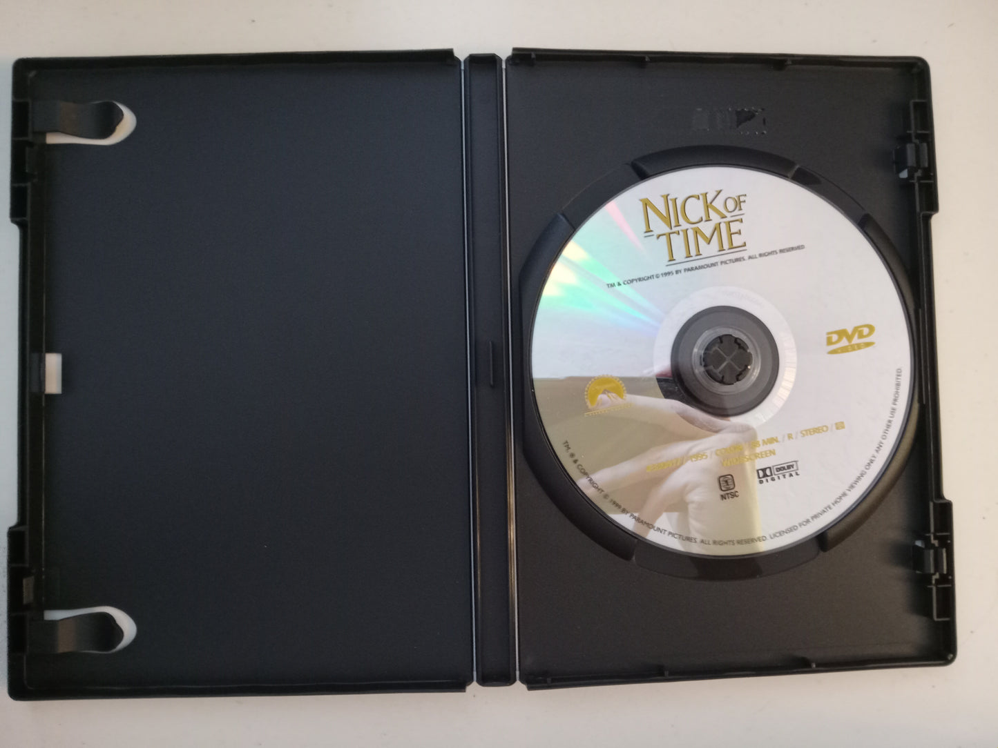 Nick Of Time, DVD Movie, Johnny Depp Widescreen, Rated R, USED