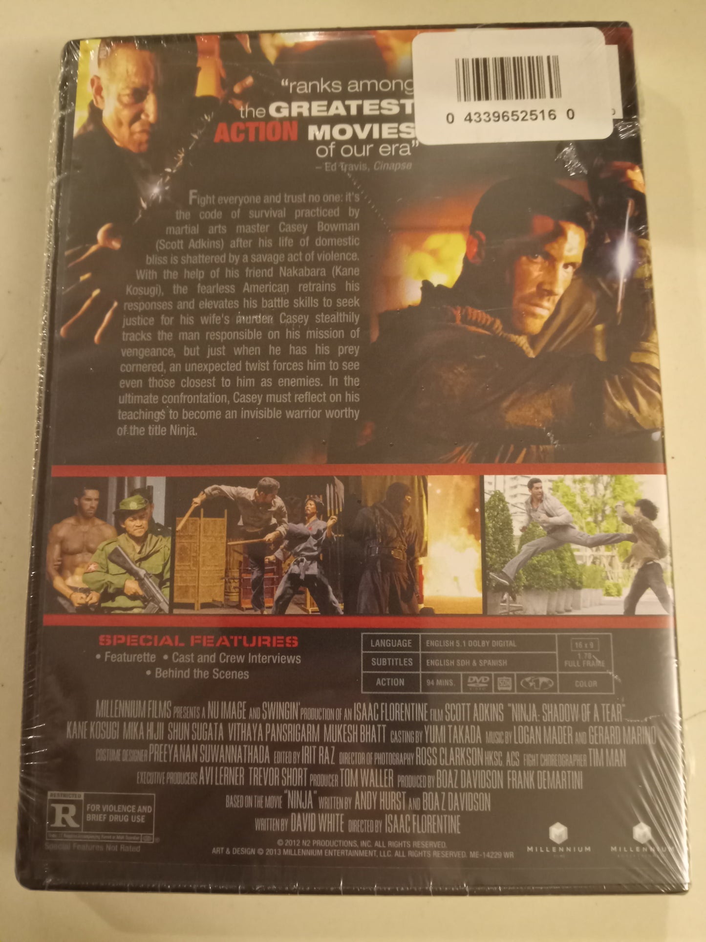 Ninja II (2), Shadow Of A Tear, DVD Movie, Scott Adkins Fullscreen, Rated R, NEW