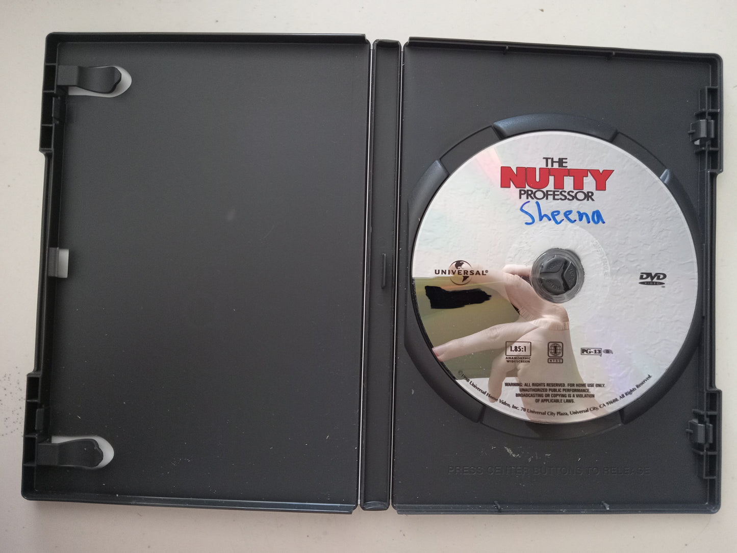 The Nutty Professor, DVD Movie, Eddie Murphy Widescreen, Rated PG-13, USED