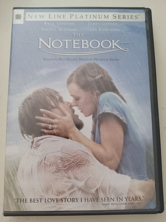 The Notebook, DVD Movie, Rachel McAdams Fullscreen, Widescreen, Rated PG-13, USED
