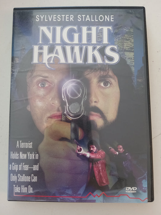 Night Hawks, DVD Movie, Sylvester Stallone Fullscreen, Not Rated, USED