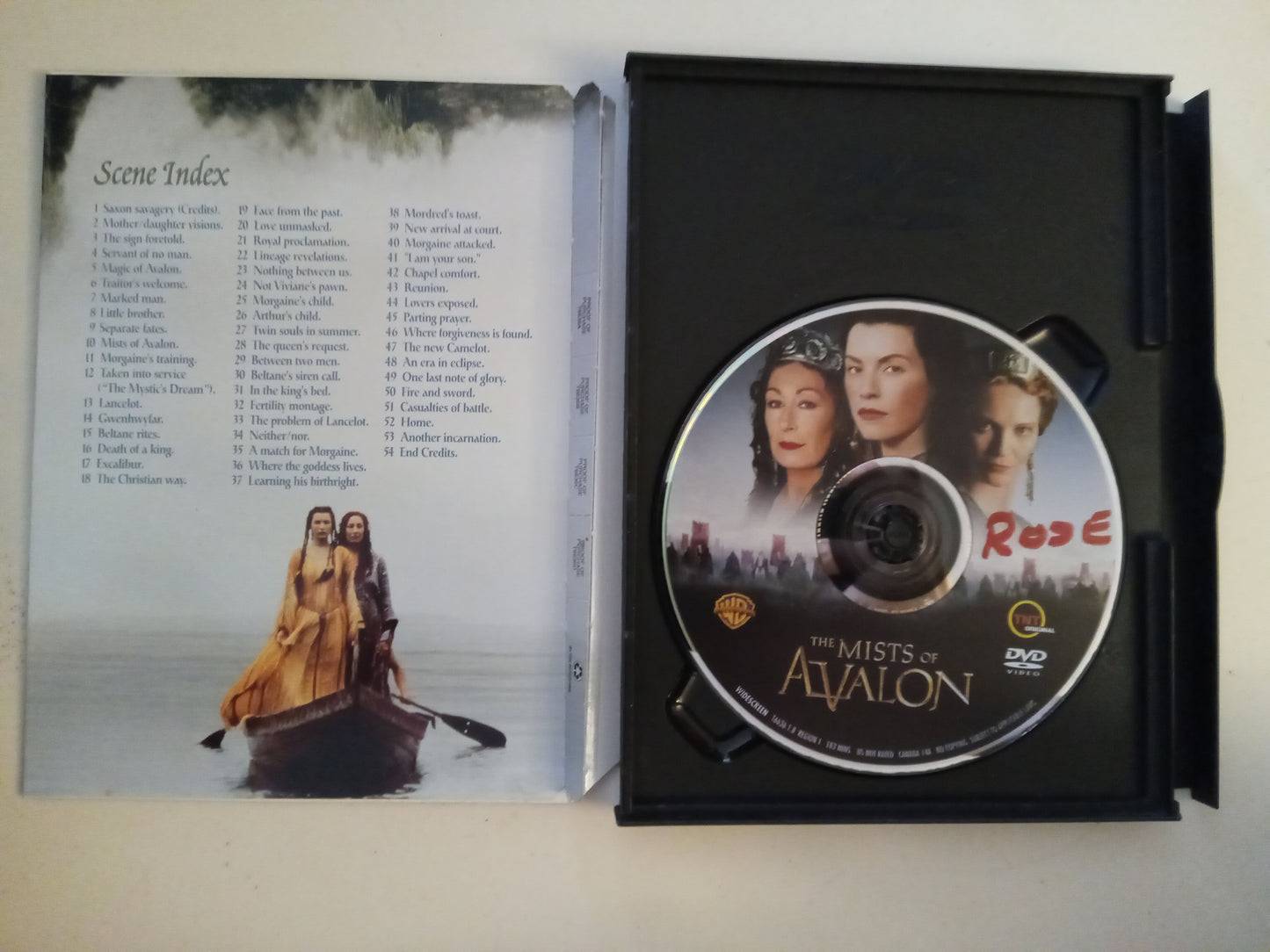 The Mists Of Avalon, DVD Movie, Anjelica Huston Widescreen, Not Rated, USED