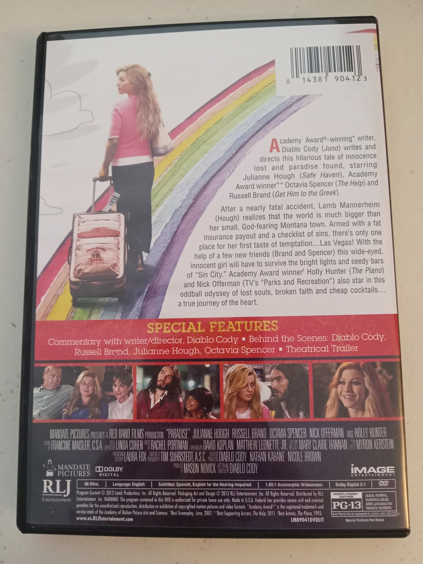 Paradise, DVD Movie, Russell Brand Widescreen, Rated PG-13, USED
