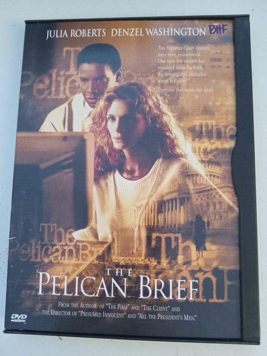 The Pelican Brief, DVD Movie, Julia Roberts Widescreen, Rated PG-13, USED