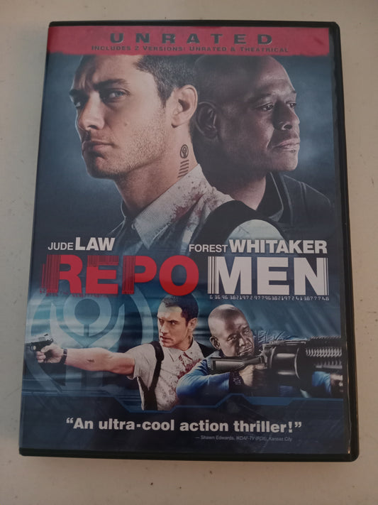 Repo Men, DVD Movie, Jude Law Widescreen, Rated R/Not-Rated, LIKE NEW/USED