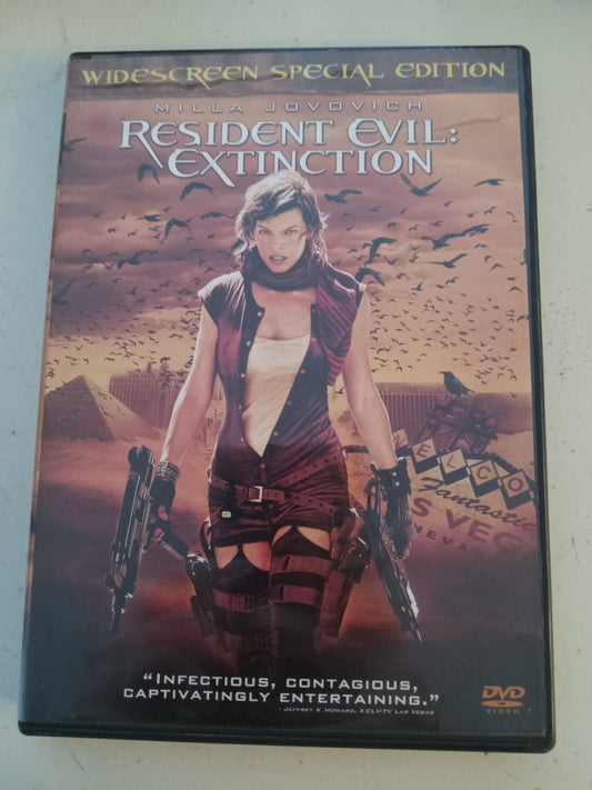 Resident Evil Extinction, Special Edition, DVD Movie, Milla Jovovich Widescreen, Rated R, USED