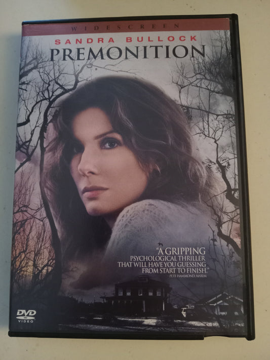 Premonition, DVD Movie, Sandra Bullock Widescreen, Rated PG-13, USED