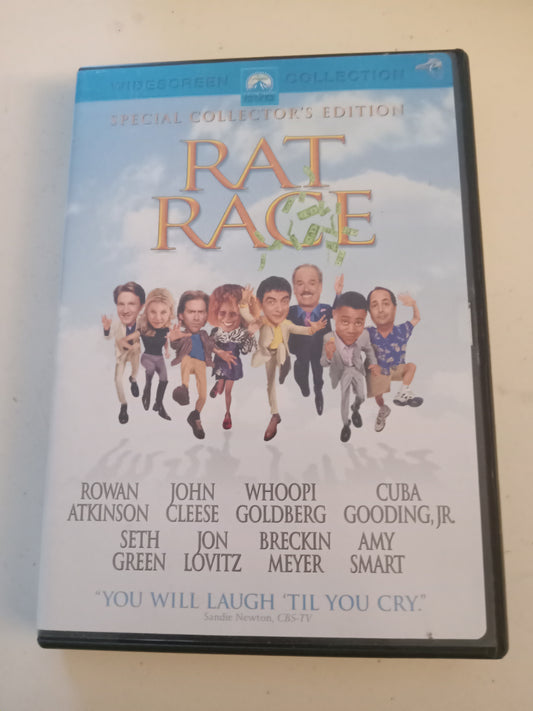 Rat Race Special Collectors Ed, DVD Movie, Rowan Atkinson Widescreen, Rated PG-13, USED