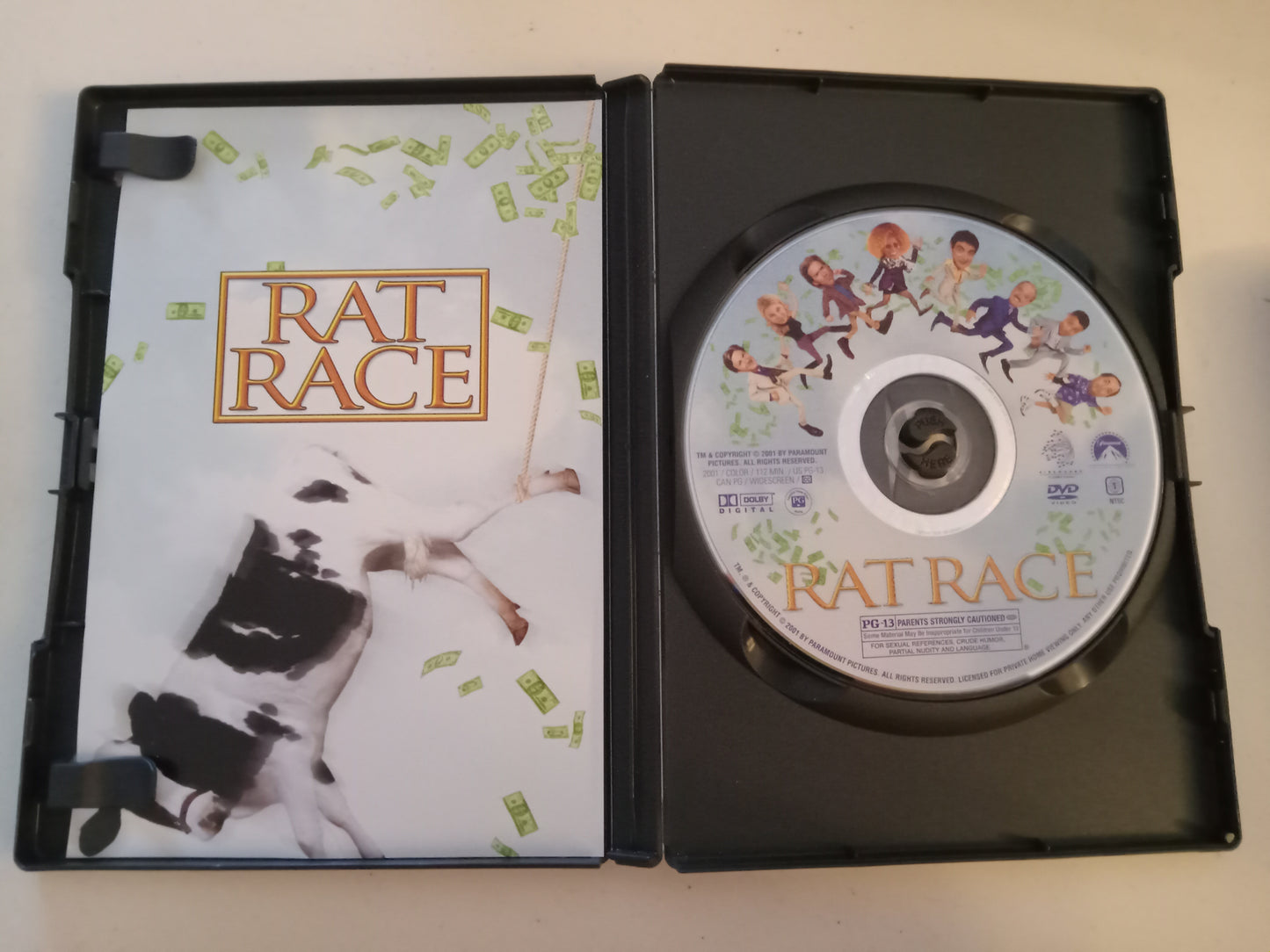 Rat Race Special Collectors Ed, DVD Movie, Rowan Atkinson Widescreen, Rated PG-13, USED