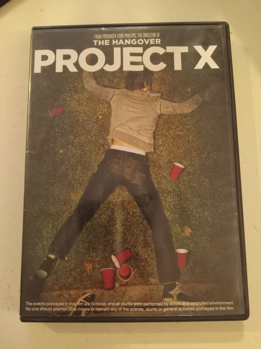 Project X, DVD Movie, Todd Philips Widescreen, Rated R, USED