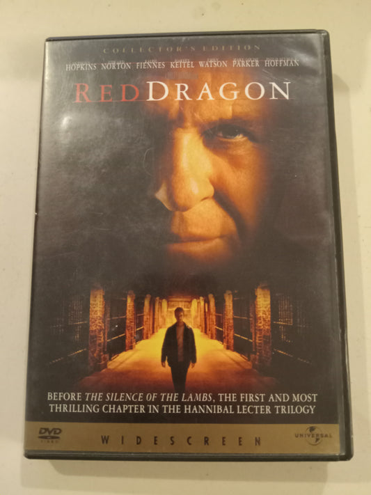 Red Dragon, DVD Movie, Collector's Ed. Anthony Hopkins Widescreen, Rated R, USED