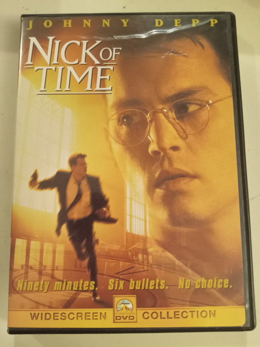 Nick Of Time, DVD Movie, Johnny Depp Widescreen, Rated R, USED